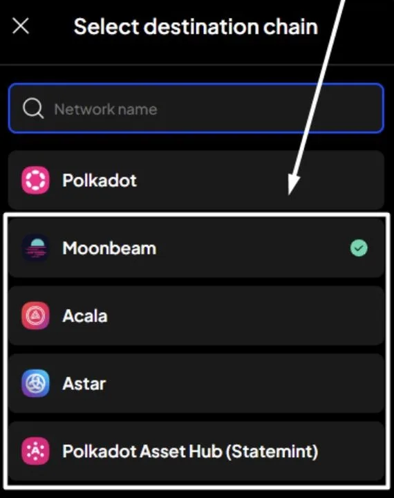 chuyển token subwallet